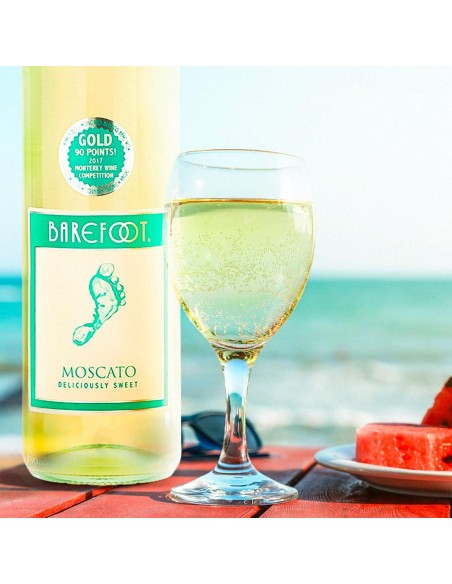 Nuevo Vino Blanco Moscato Barefoot 75 Cl 100